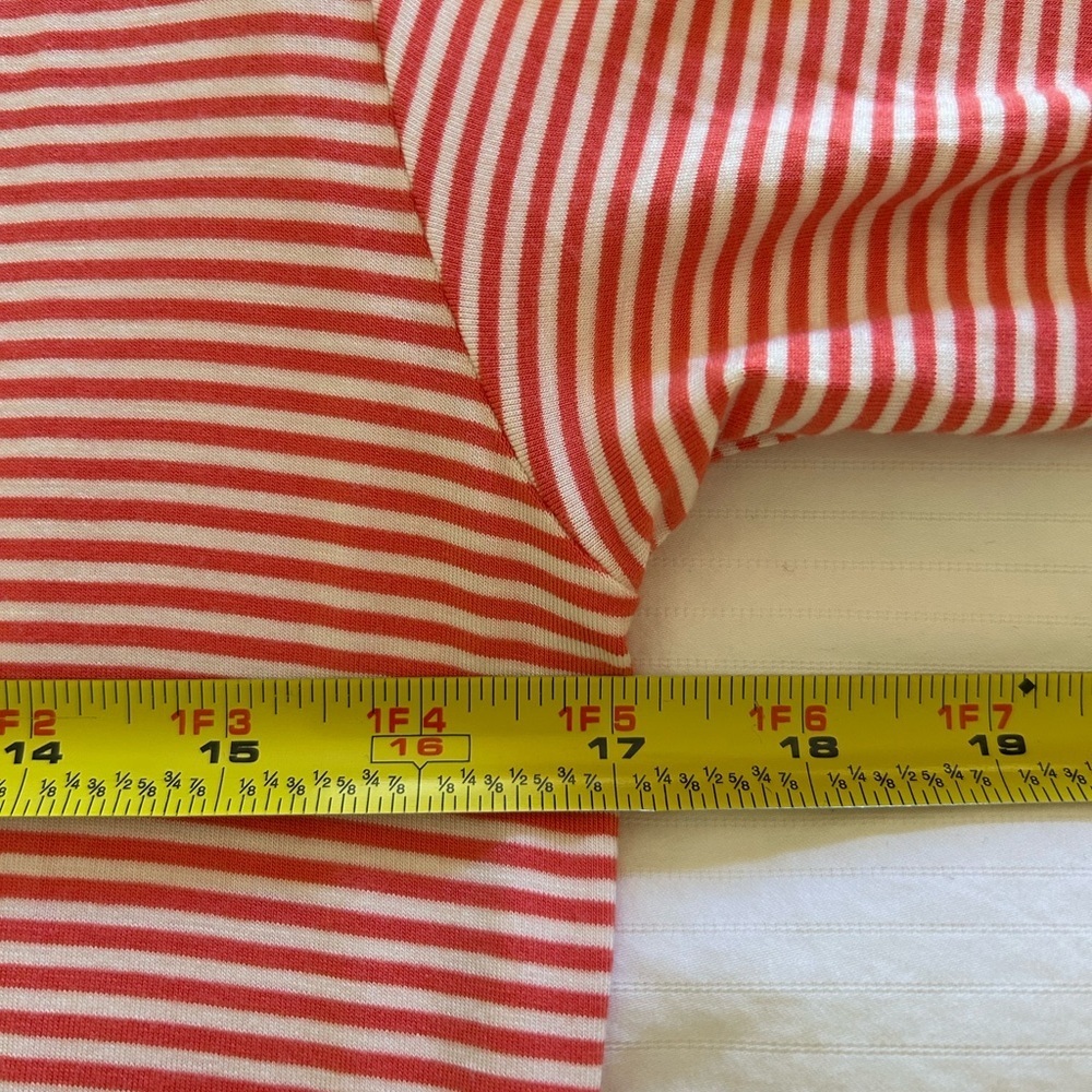 Yala Pink /Red? and White Striped Hooded Swim Cover-Up/ WITH POCKETS / size S - Picture 7 of 10